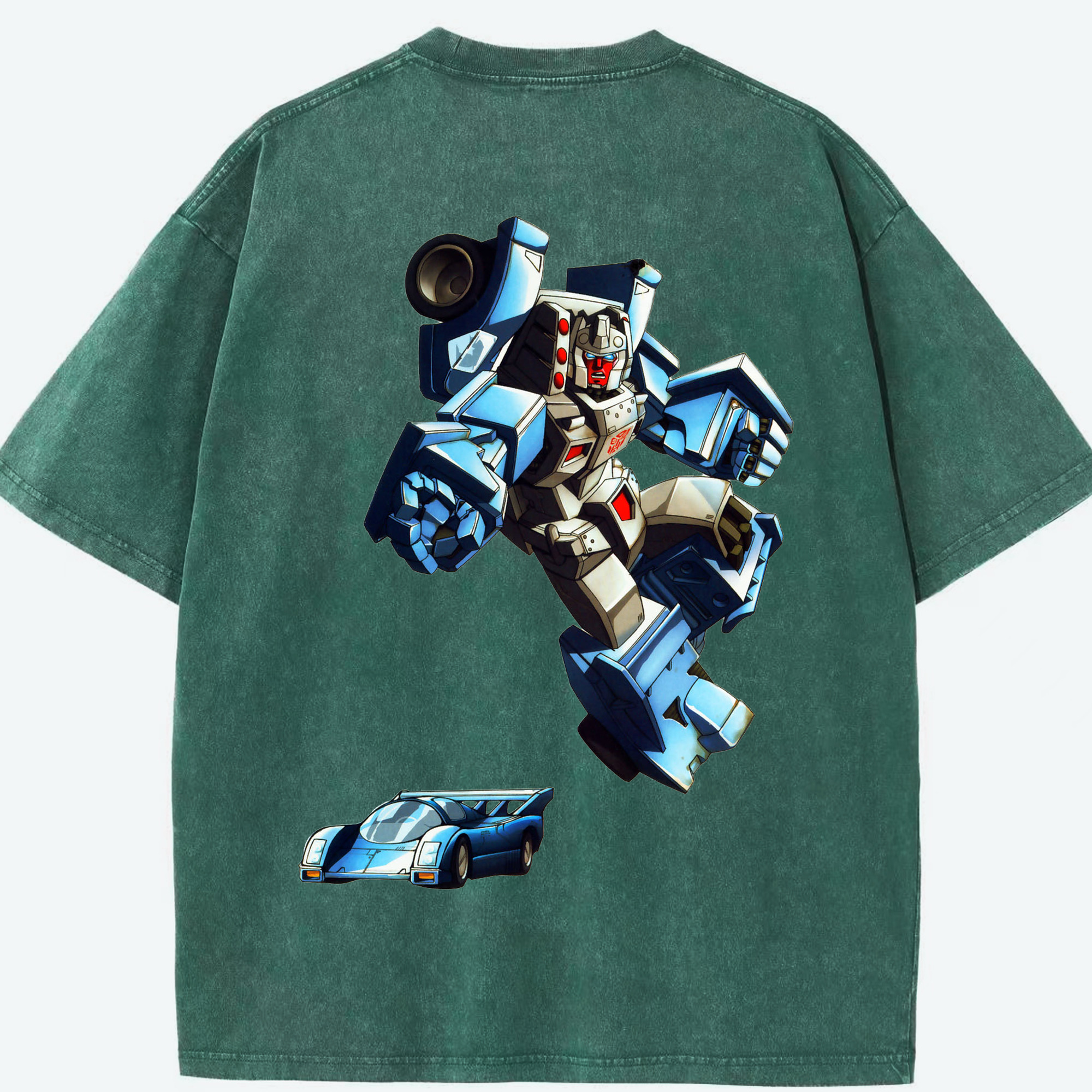 （画像用）  綿100% ヴィンテージ風 半袖Tシャツ（背面プリント）